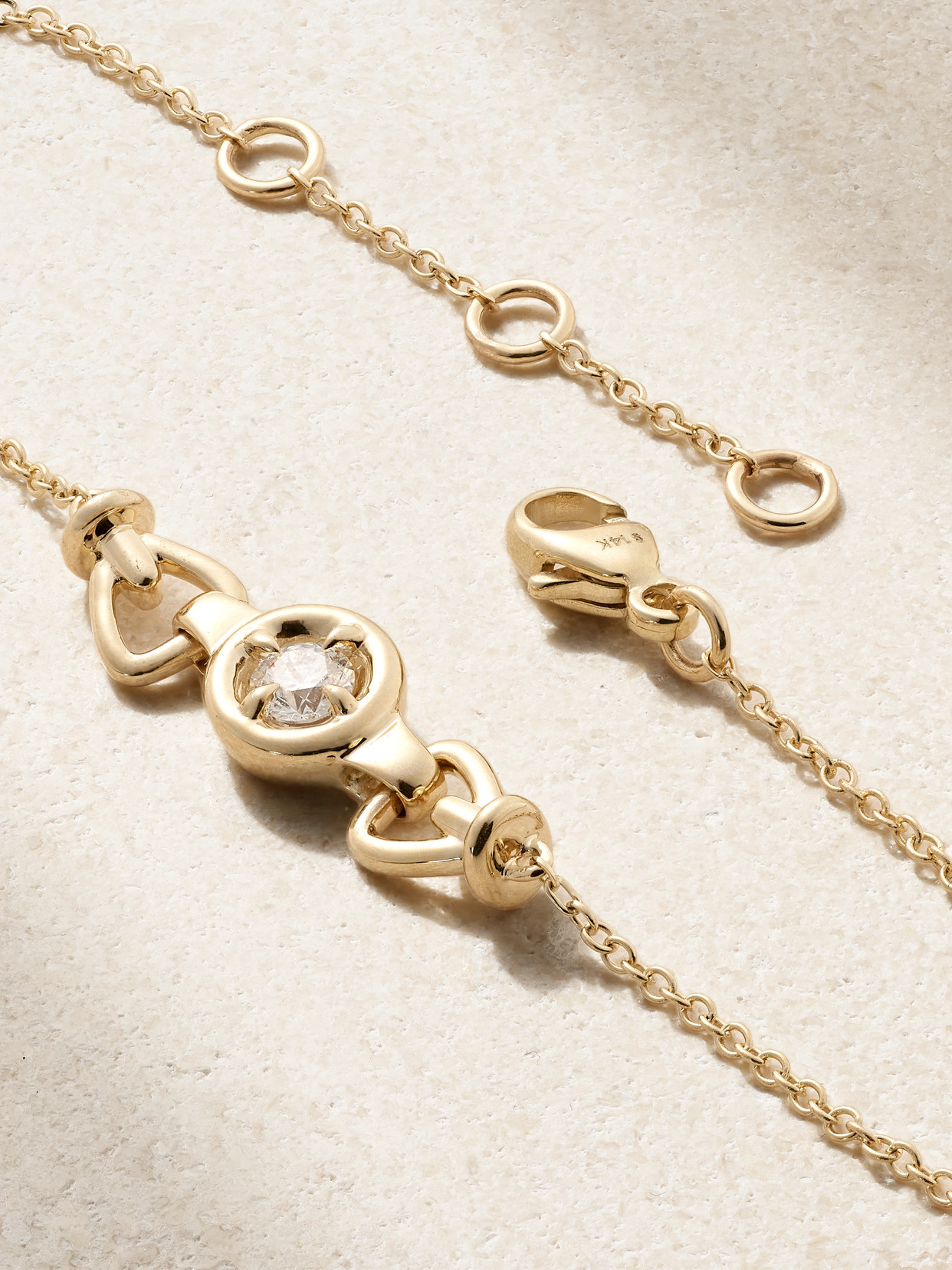 Stone And Strand Silvia 14-karat Gold Diamond Bracelet In Gold