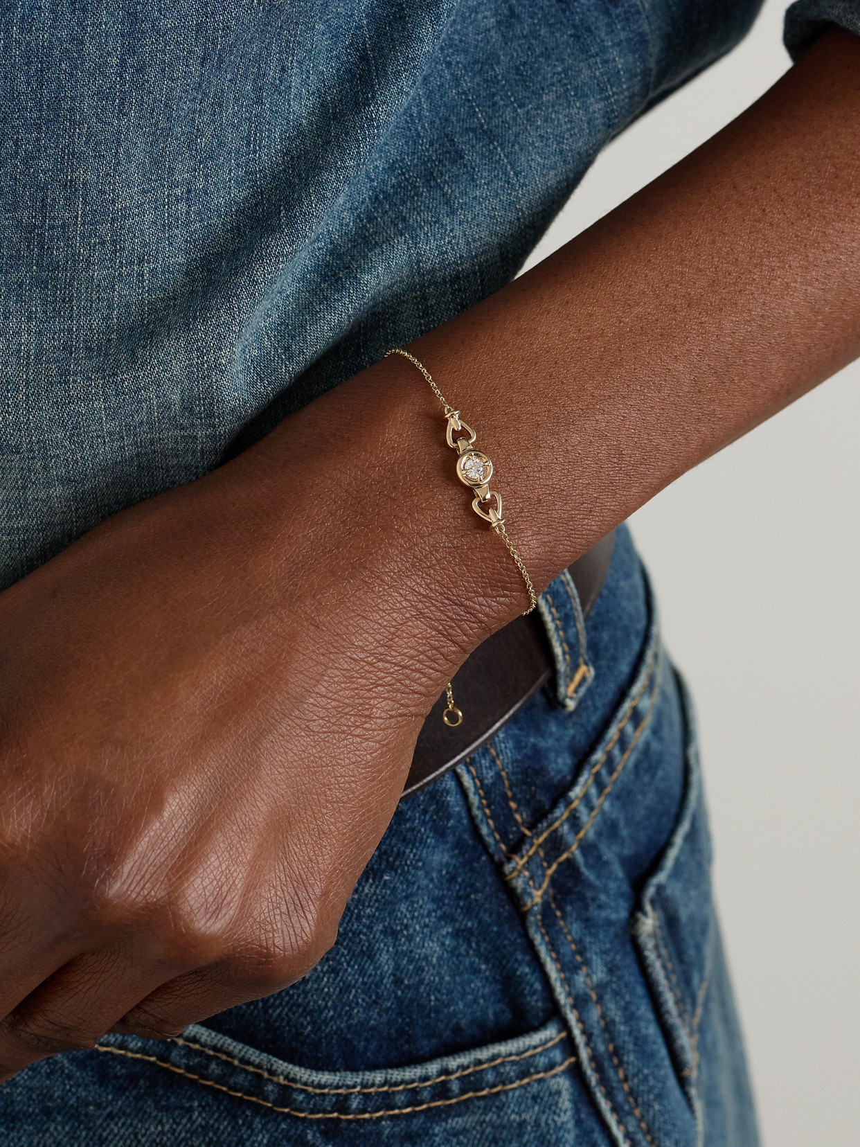 Stone And Strand Silvia 14-karat Gold Diamond Bracelet In Gold