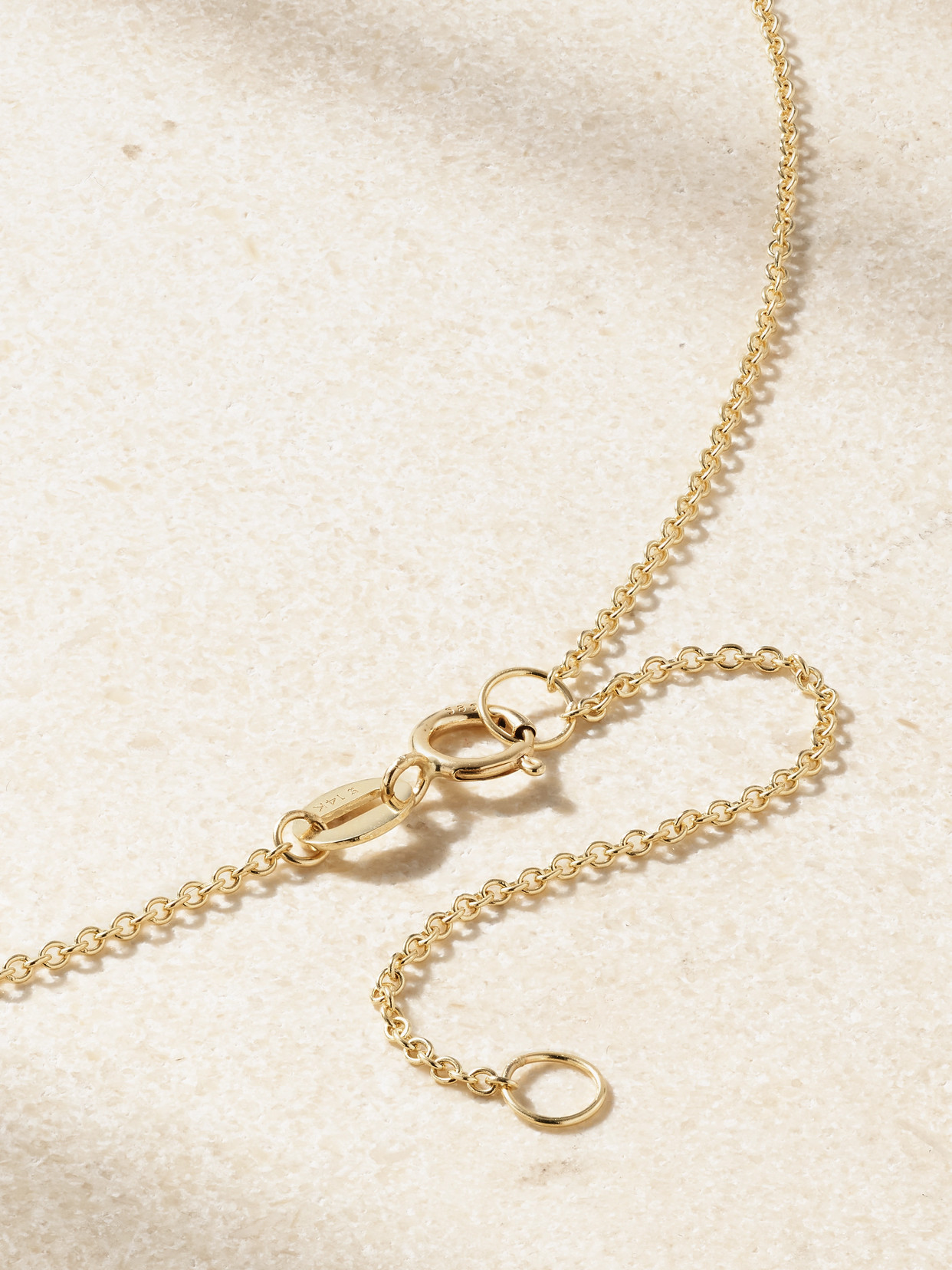 Shop Stone And Strand Piece Of My Heart Sparkle 14-karat Gold Diamond Necklace