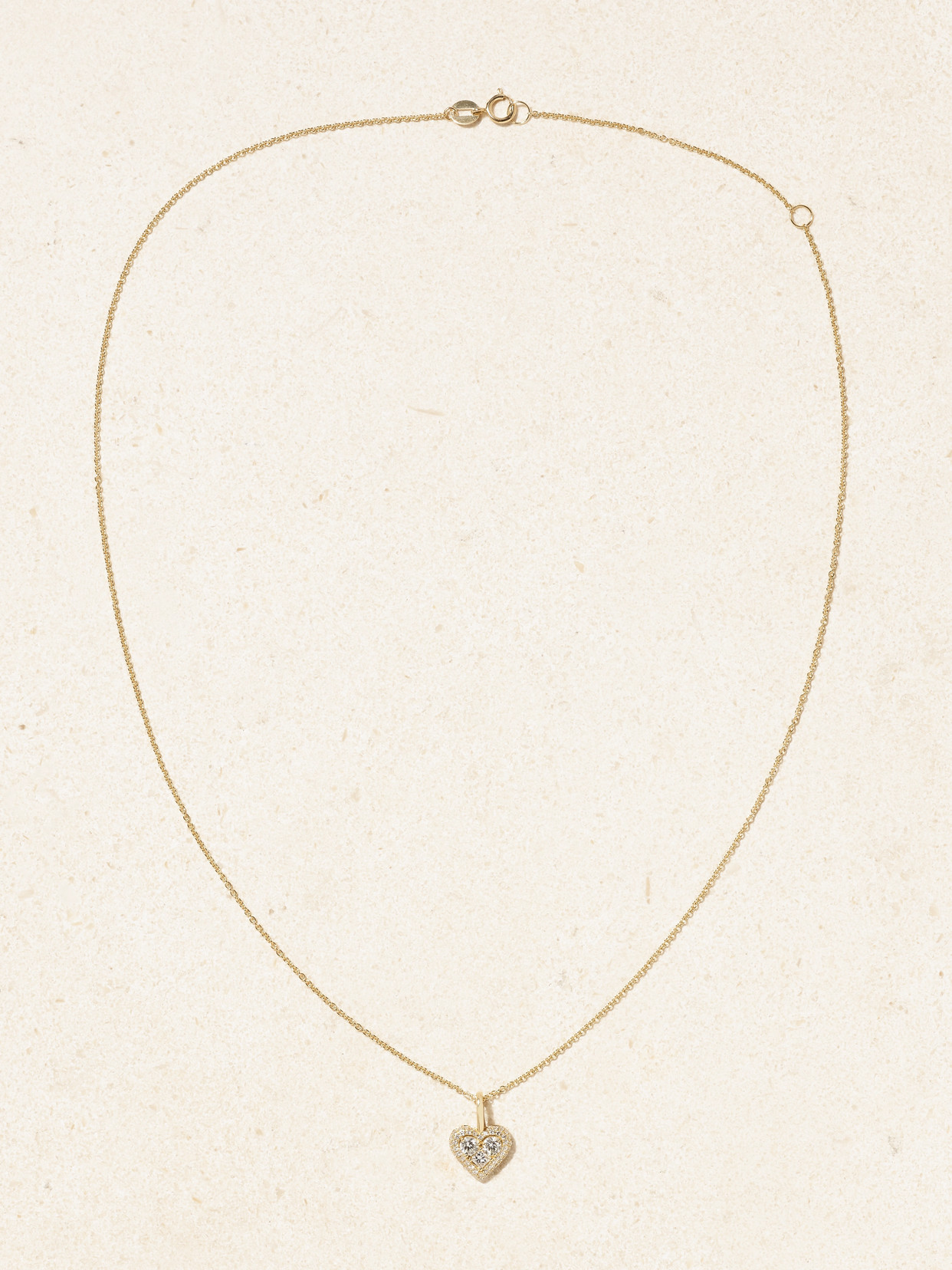 Shop Stone And Strand Piece Of My Heart Sparkle 14-karat Gold Diamond Necklace