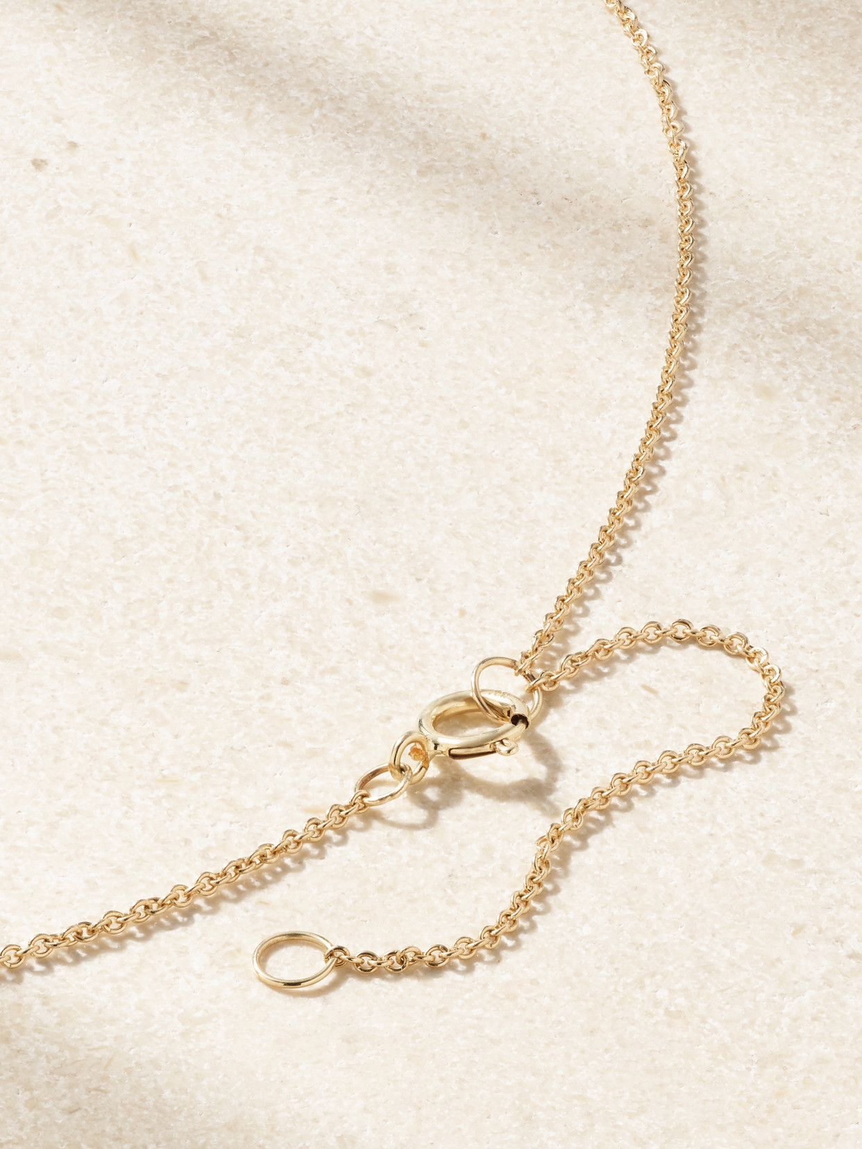 STONE AND STRAND TWINKLING TWINE 10-KARAT GOLD DIAMOND CHOKER