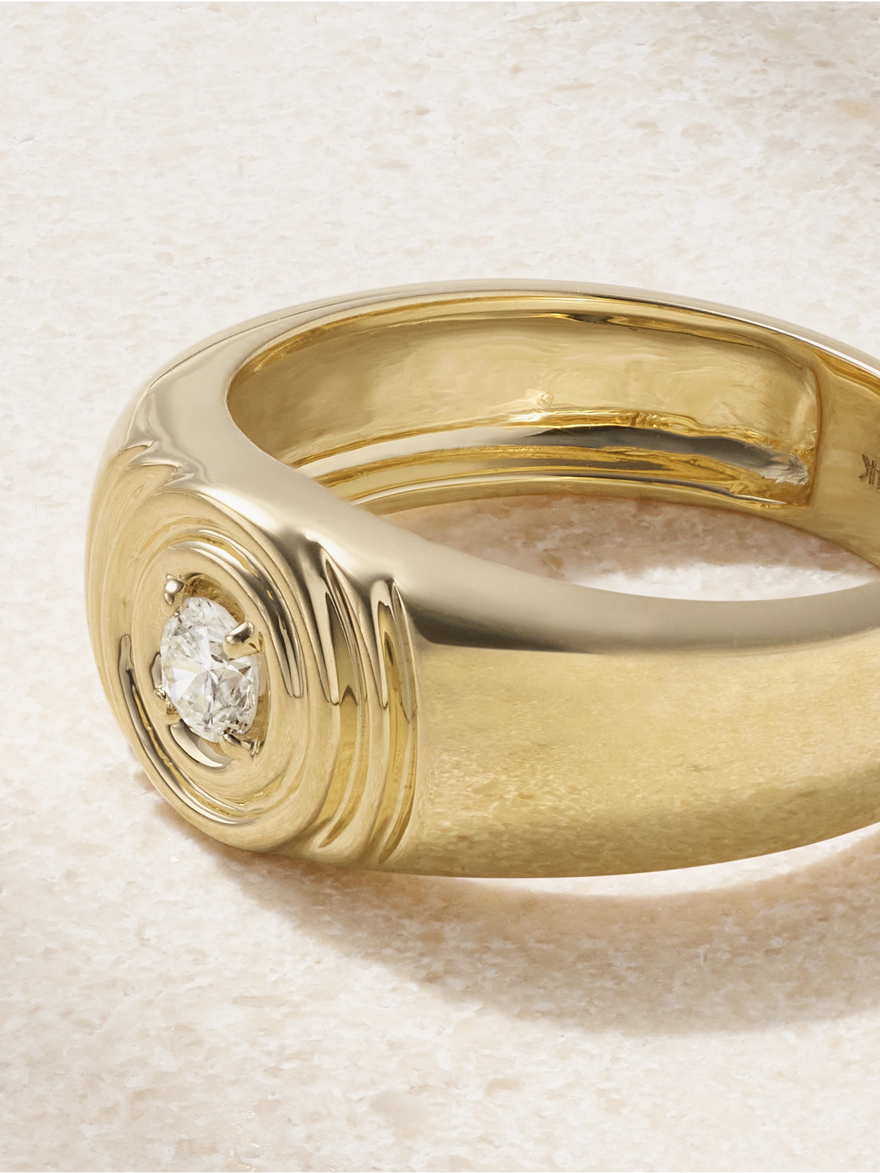 Shop Stone And Strand Silvia 14-karat Gold Diamond Ring
