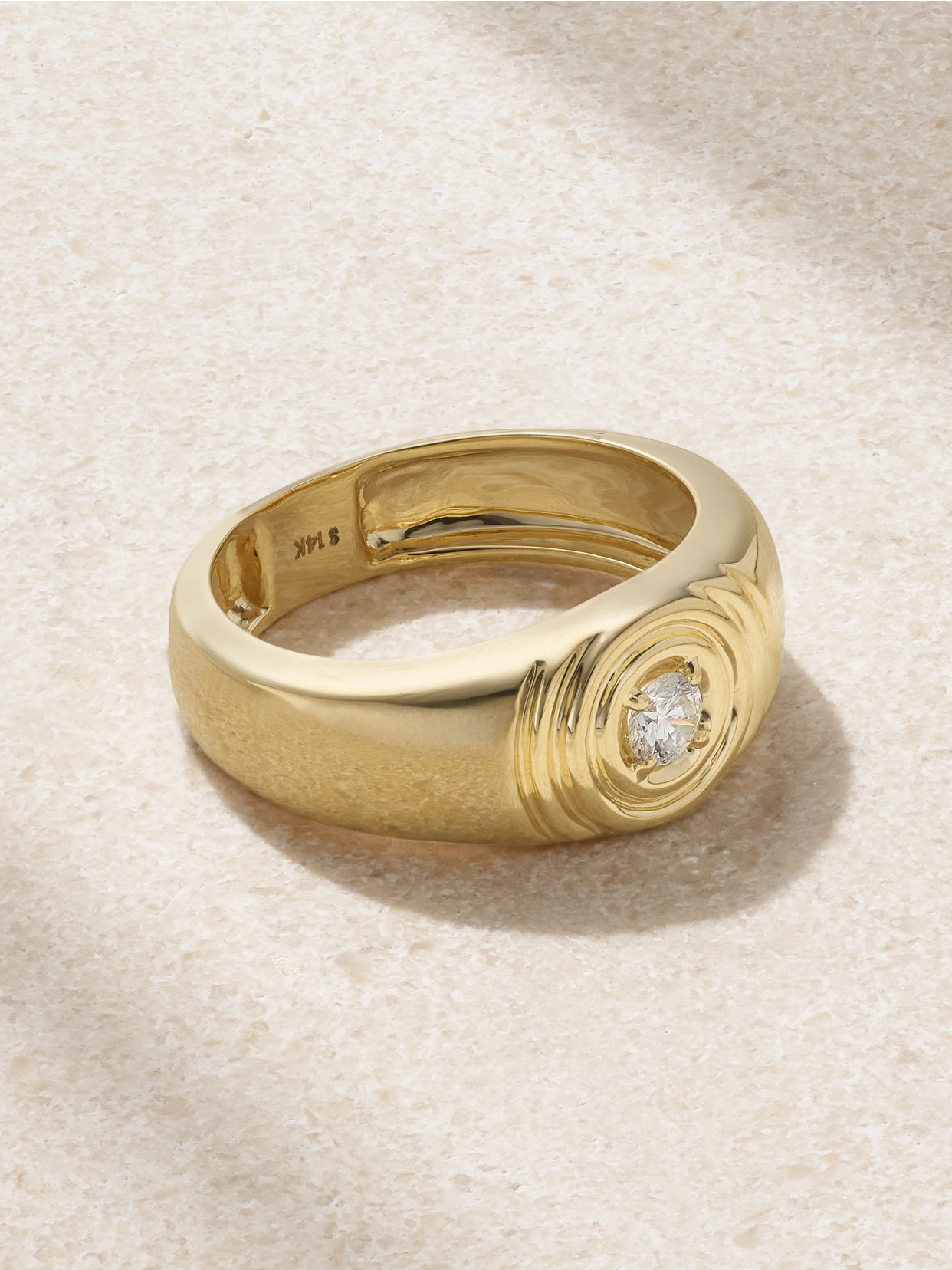 STONE AND STRAND - Silvia 14-karat Gold Diamond Ring - One size