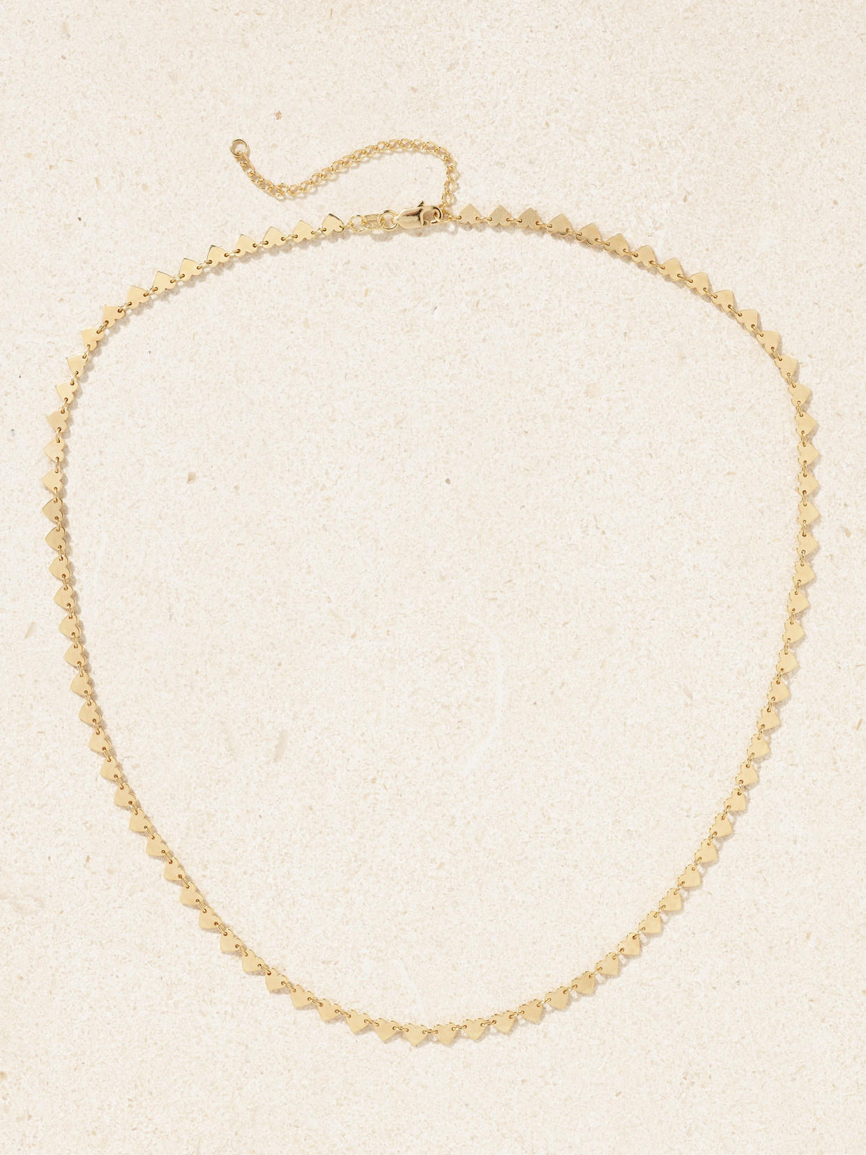 Stone And Strand Side By Side Heart 14-karat Gold Necklace