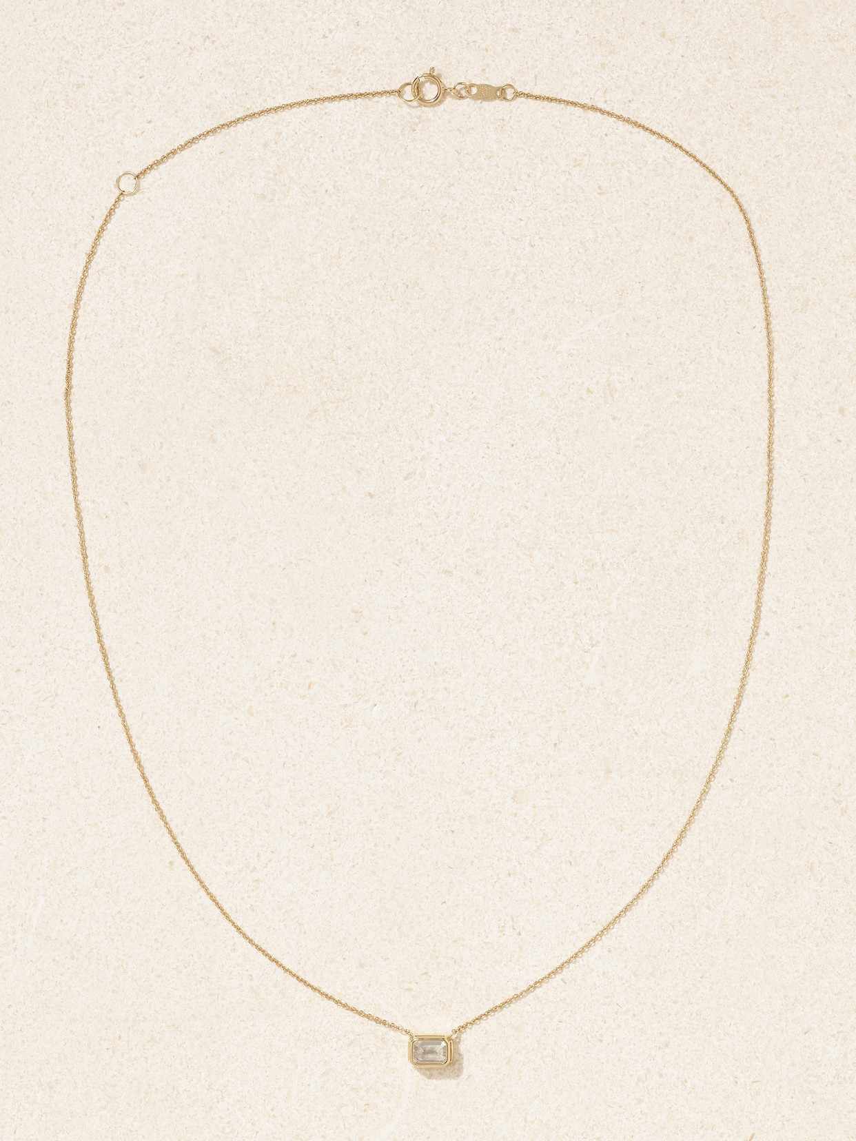 Shop Stone And Strand 14-karat Gold Laboratory-grown Diamond Necklace