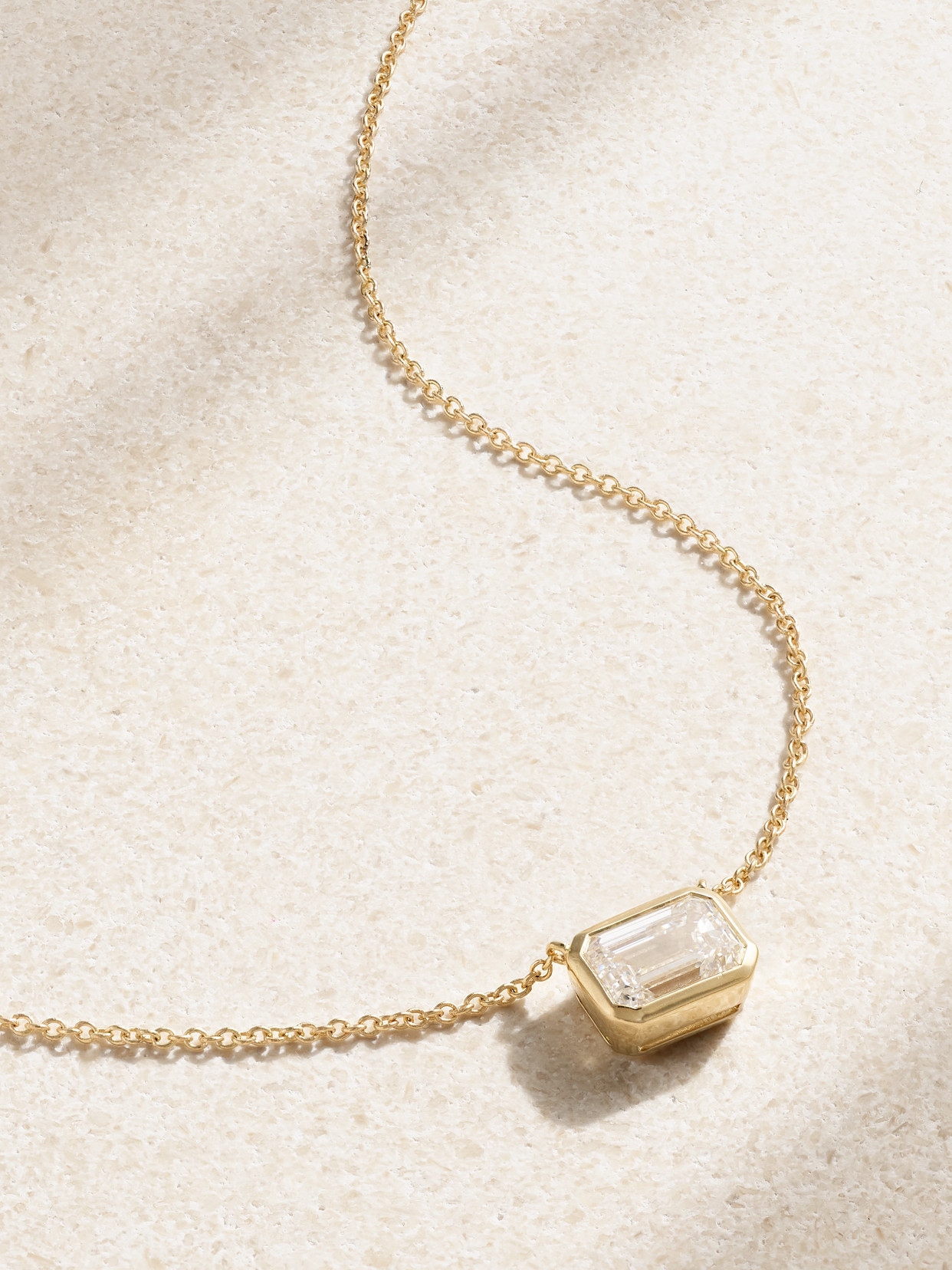 Stone And Strand 14-karat Gold Laboratory-grown Diamond Necklace