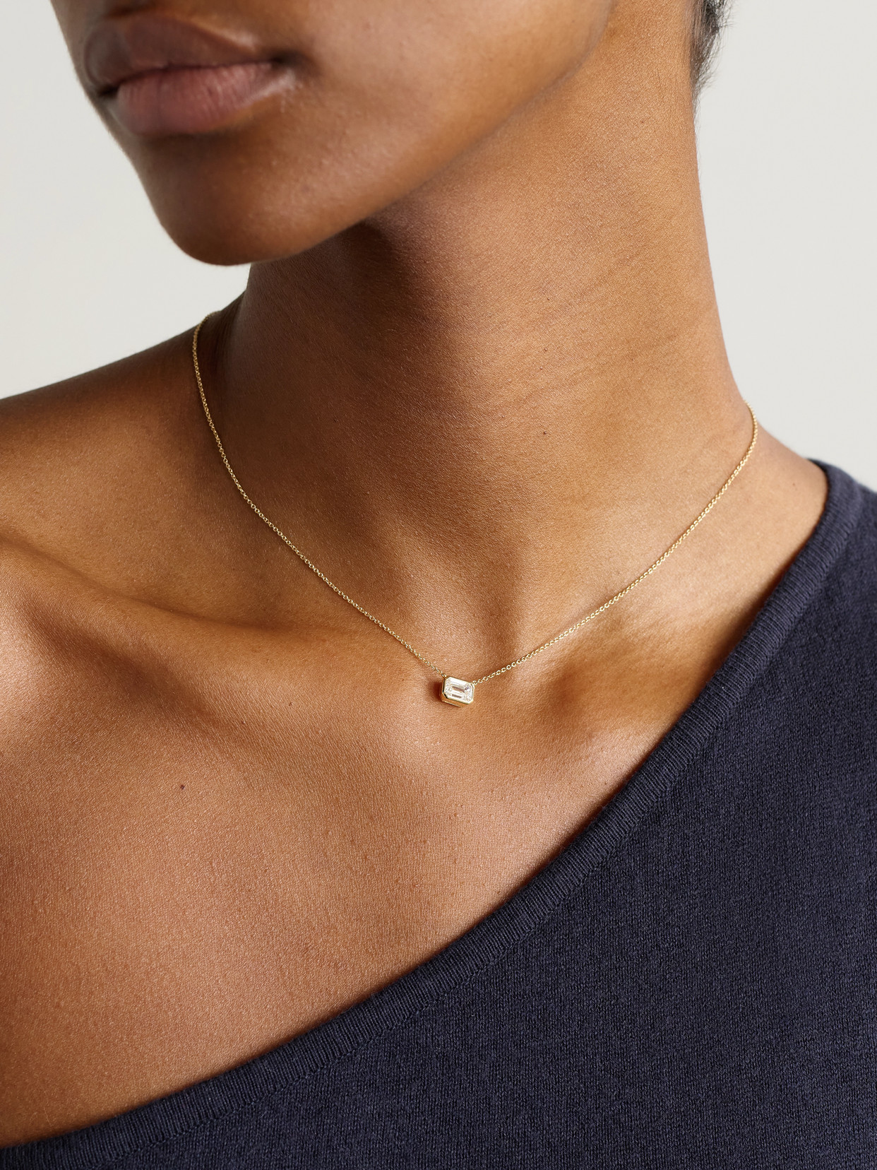 Shop Stone And Strand 14-karat Gold Laboratory-grown Diamond Necklace