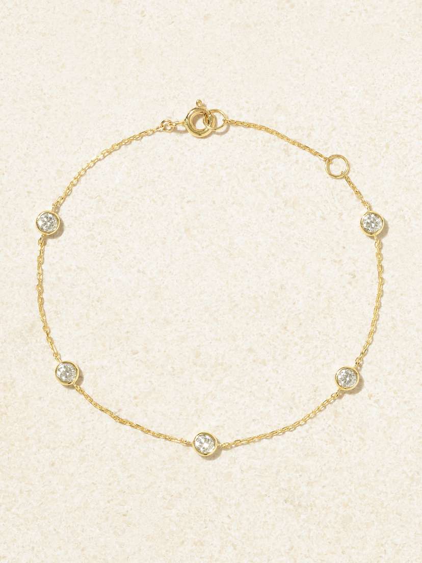 STONE AND STRAND By The Yard 10-karat Gold Laboratory-grown Diamond Bracelet