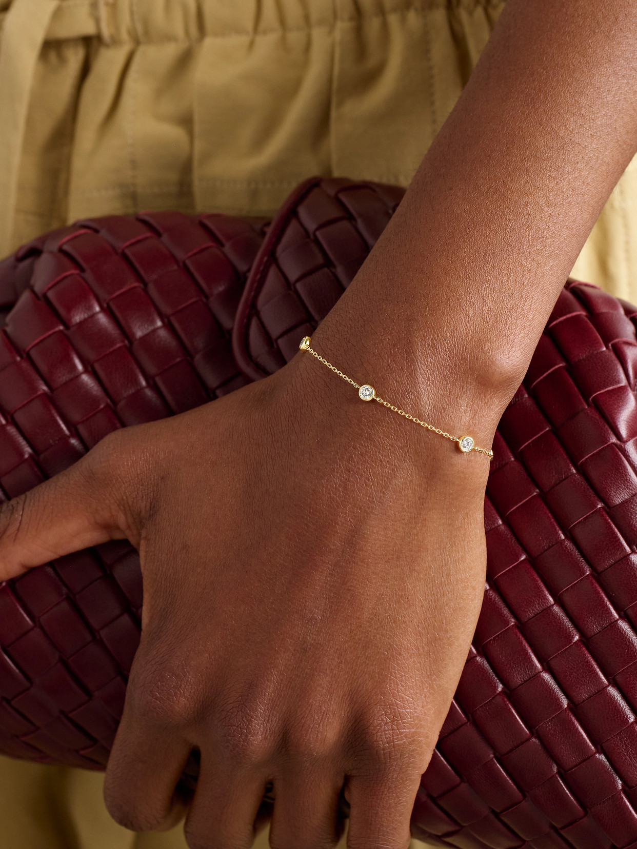 Stone And Strand By The Yard 10-karat Gold Laboratory-grown Diamond Bracelet In Gold