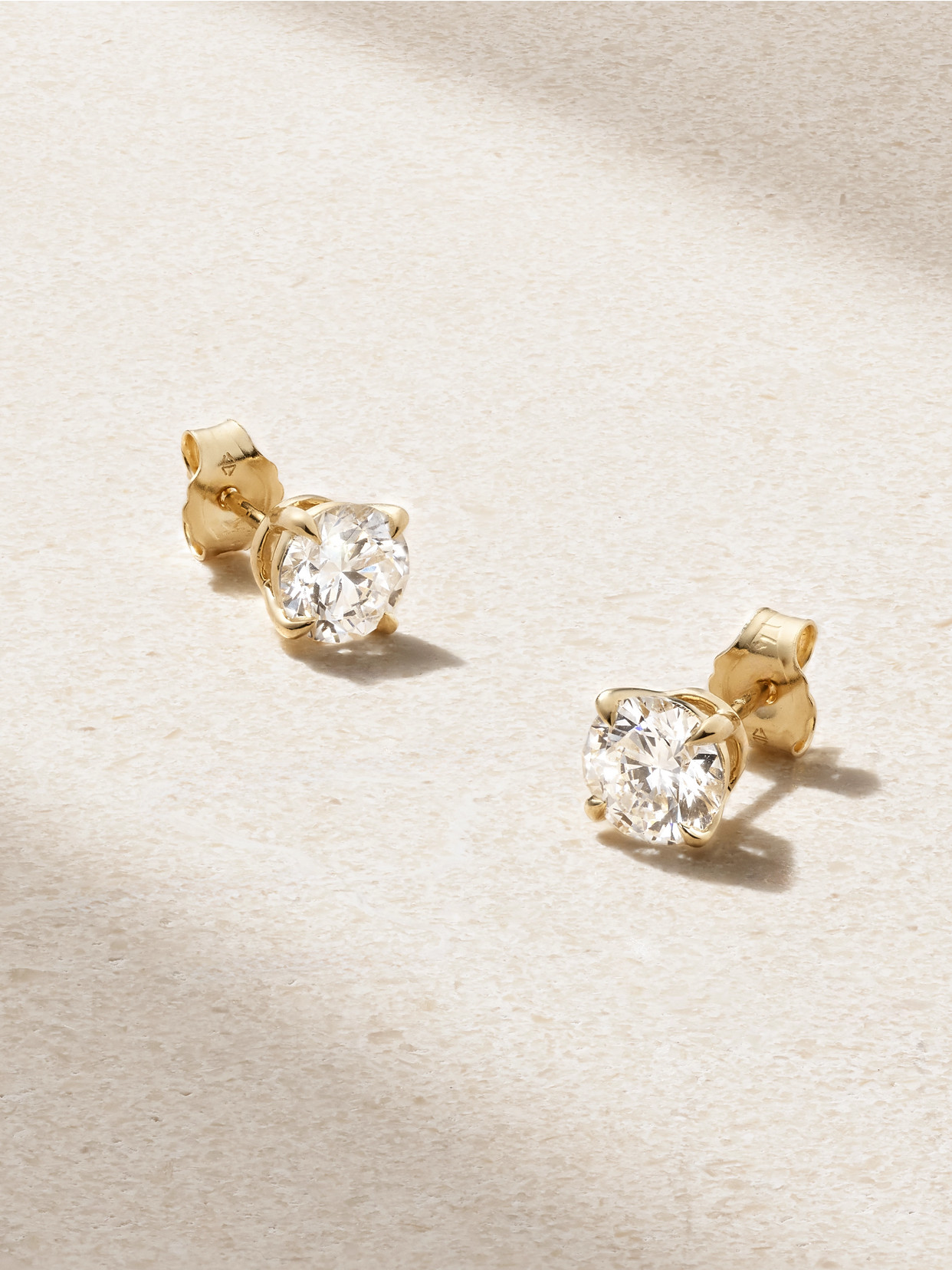 Stone And Strand 14-karat Gold Laboratory-grown Diamond Earrings