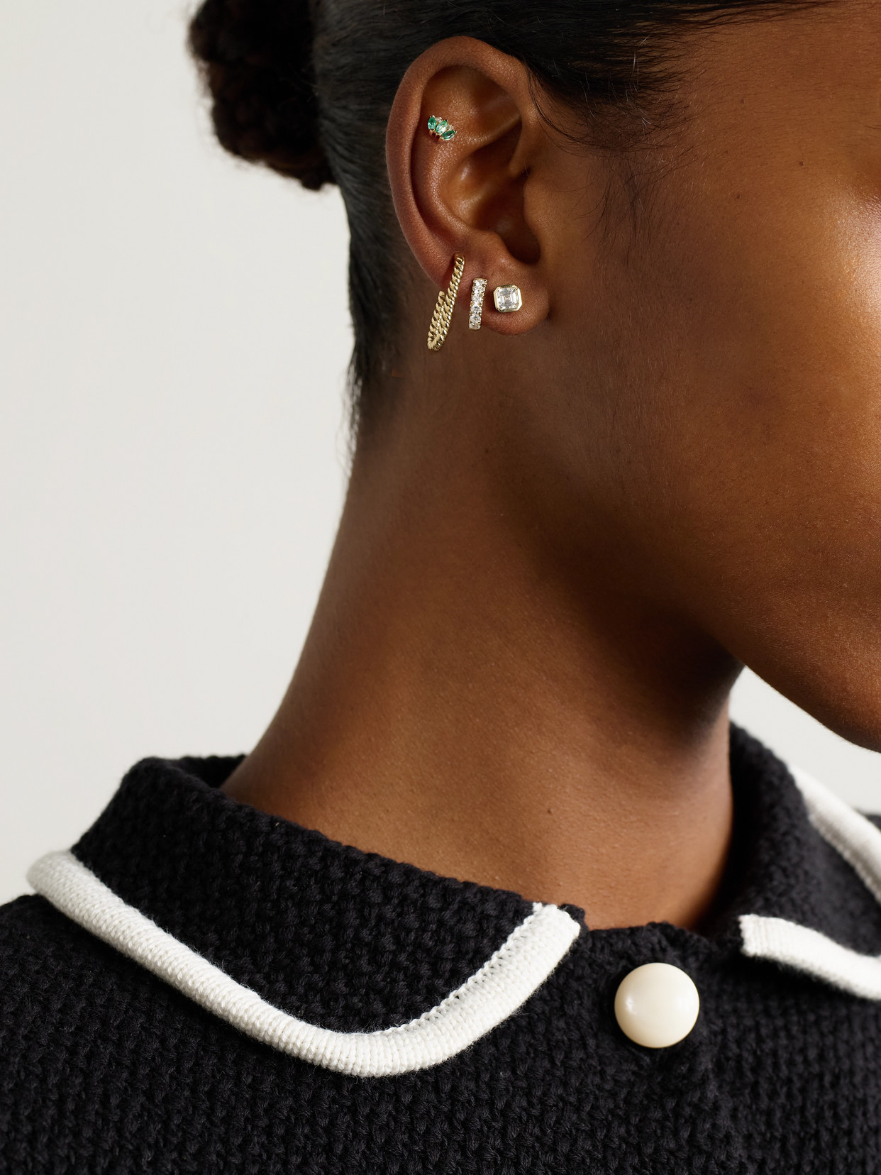 Stone And Strand 14-karat Gold Laboratory-grown Diamond Earrings In Gold