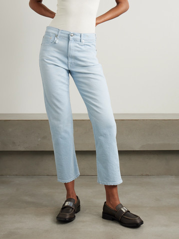 R13 Romeo cropped high-rise slim-leg jeans