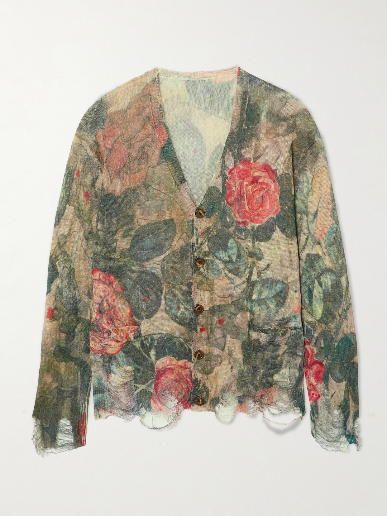 R13 Cardigan Mit Blumen-print In Multi