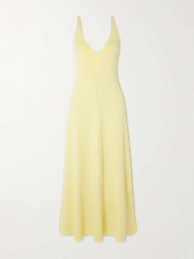 Arch4 Clarbeston Cotton, Silk And Cashmere-blend Maxi Dress - x small