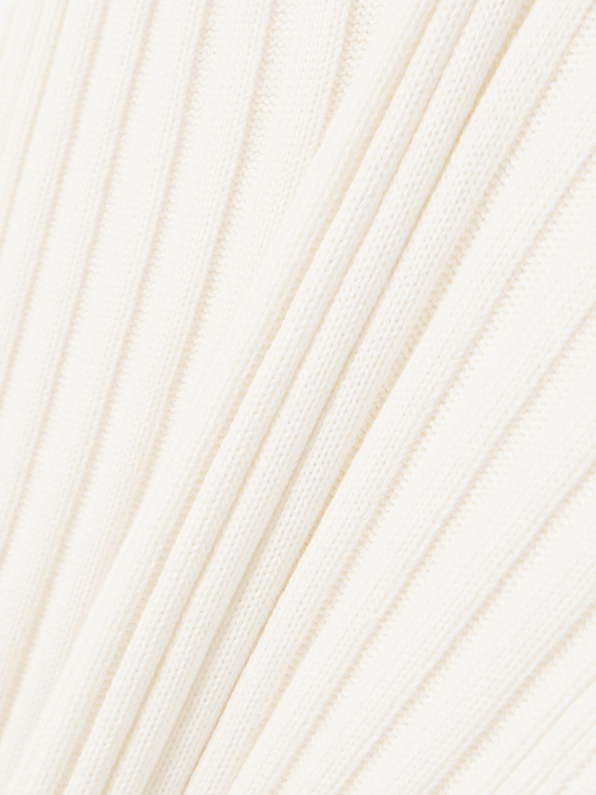 arch4 Tenby ribbed cotton, silk and cashmere-blend midi dress thumbnail