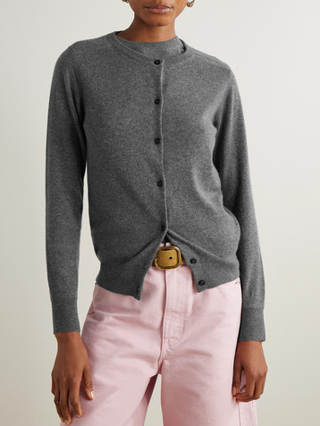 arch4 Organic cashmere tank and cardigan set