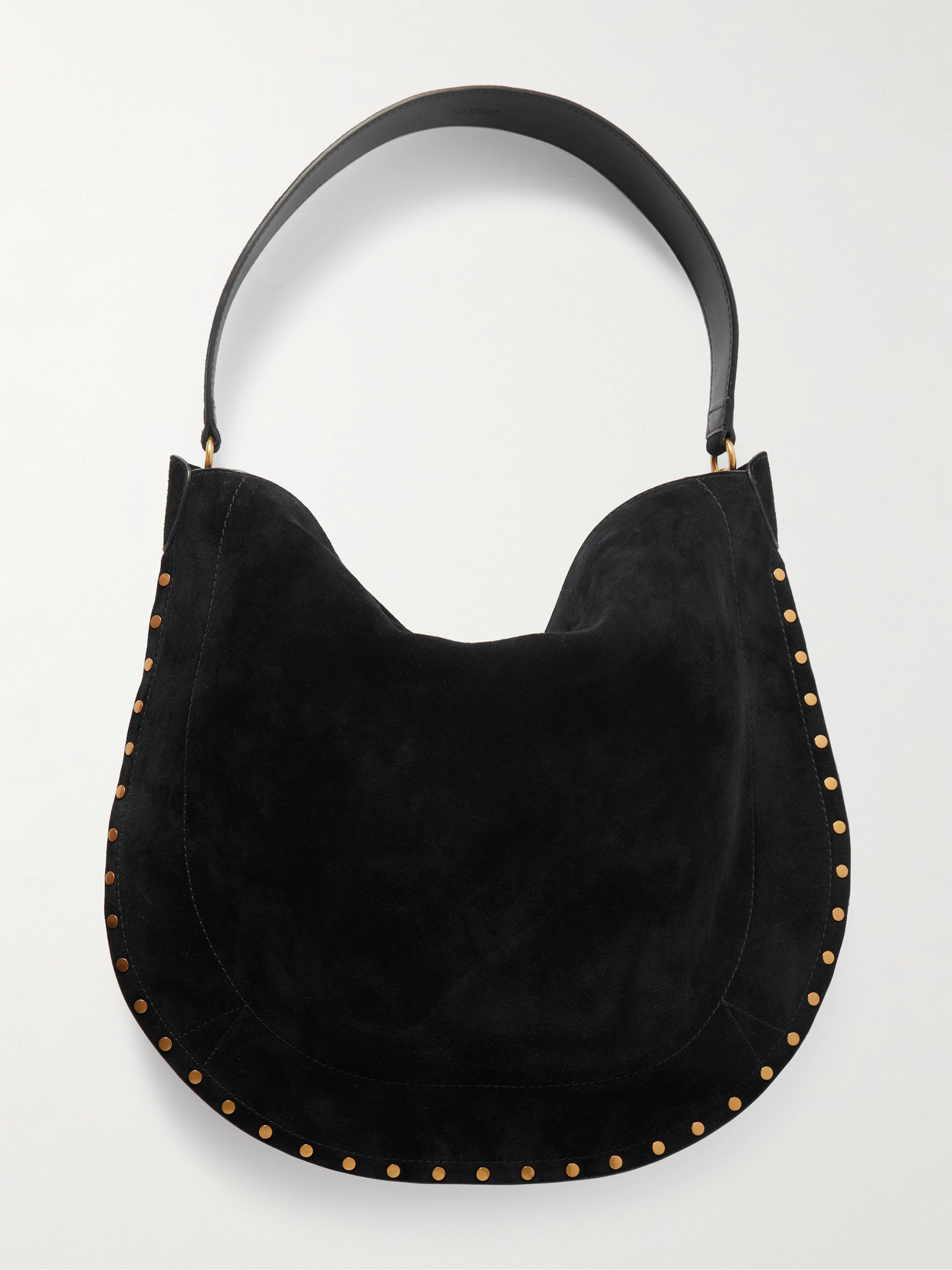 Isabel Marant Oskan Studded Suede Tote In Black