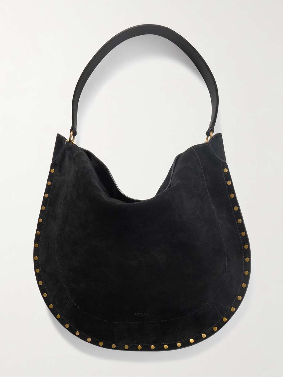 ISABEL MARANT Oskan 铆钉绒面革手提包 | NET-A-PORTER