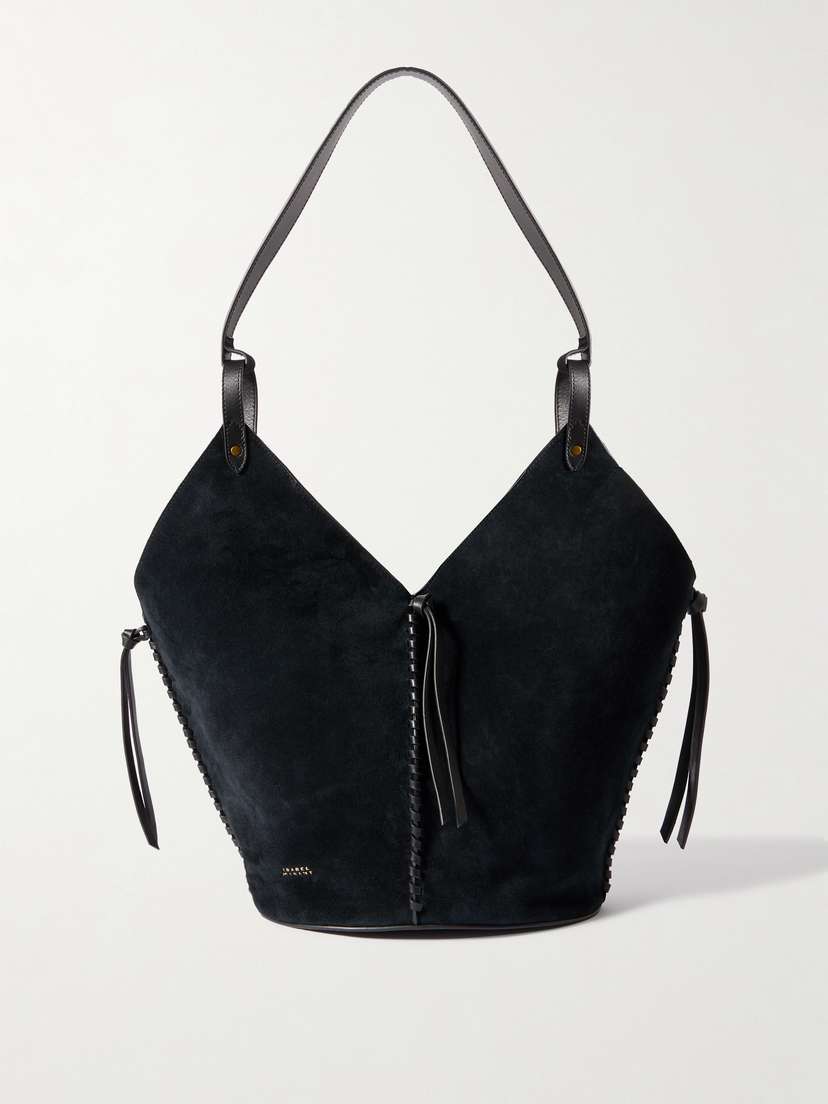 Isabel Marant 25e Tampa Leather-trimmed Suede Tote