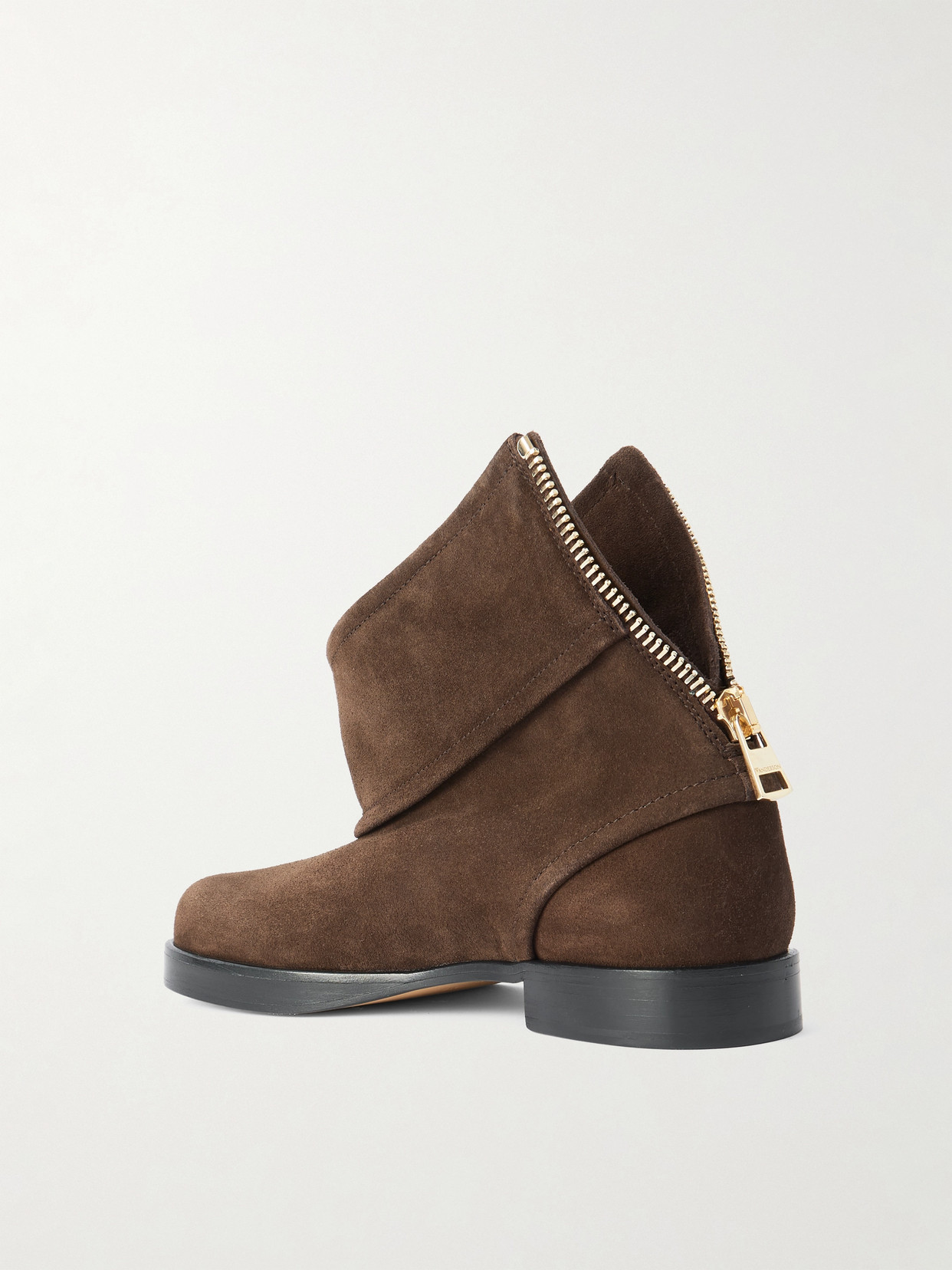 Zip-Detailed Ankle Boots