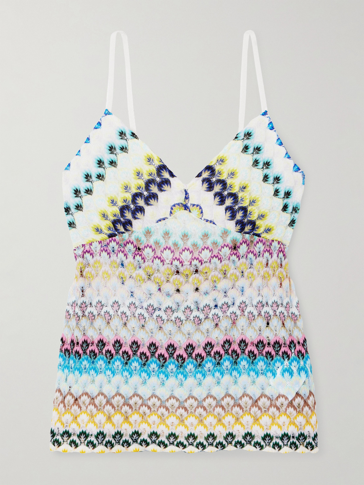 Missoni Crochet-knit Camisole In Multi