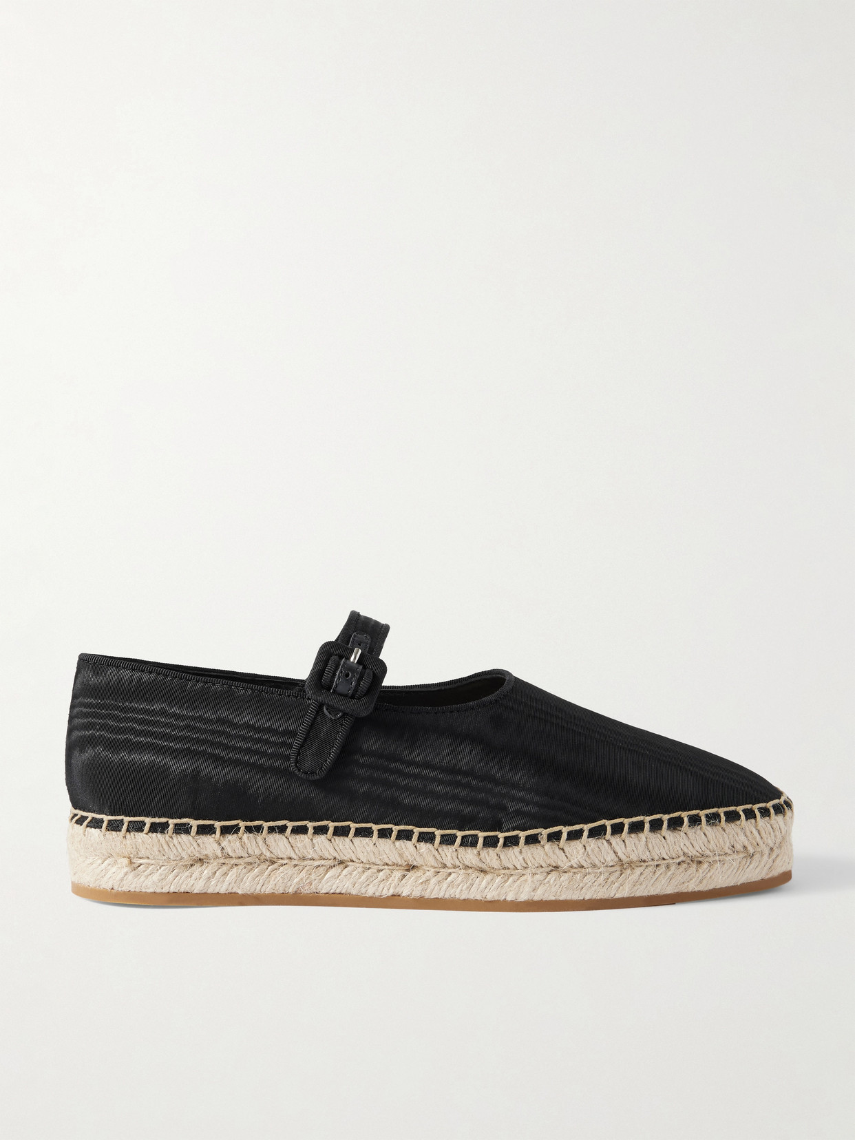 Loeffler Randall Clover Moire Mary Jane Espadrilles In Black