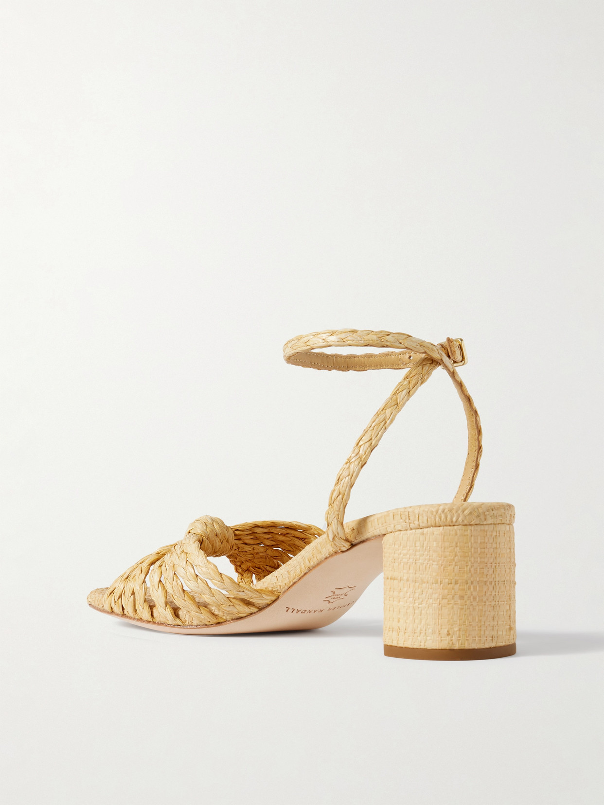 Riya Knotted Raffia Sandals