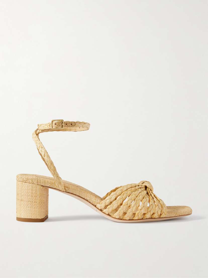 Loeffler Randall Riya Knotted Raffia Sandals