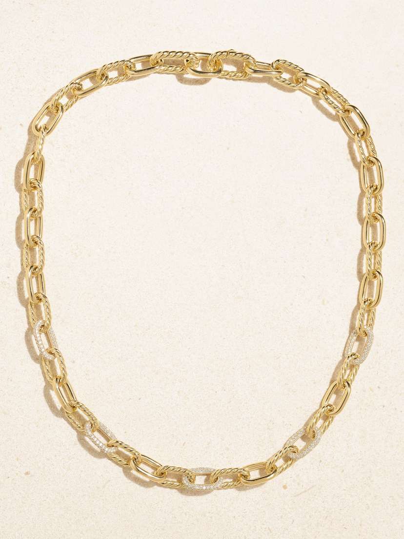 David Yurman Madison 18-karat Gold Diamond Necklace