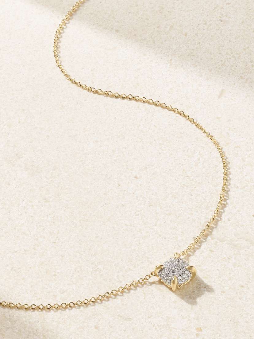David Yurman Châtelaine 18-karat Gold Diamond Necklace