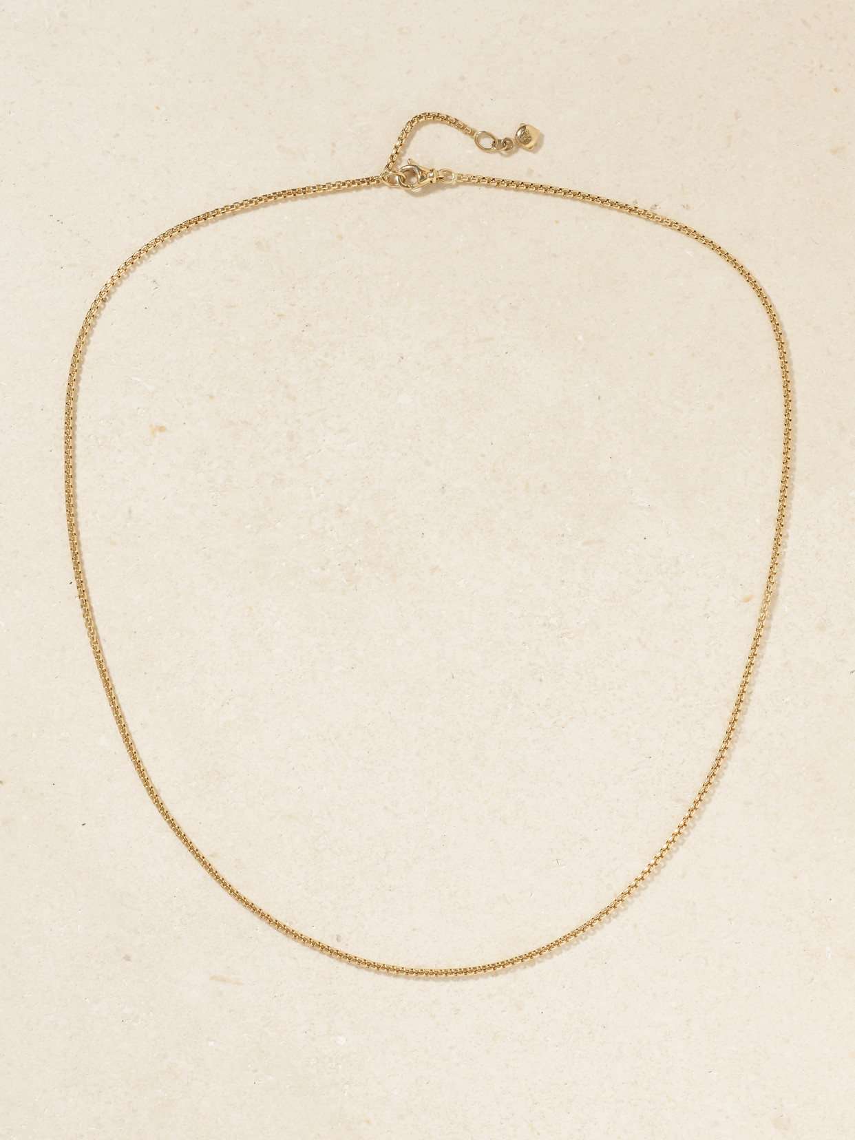 David Yurman Hollow Box Chain 18-karat Gold Necklace