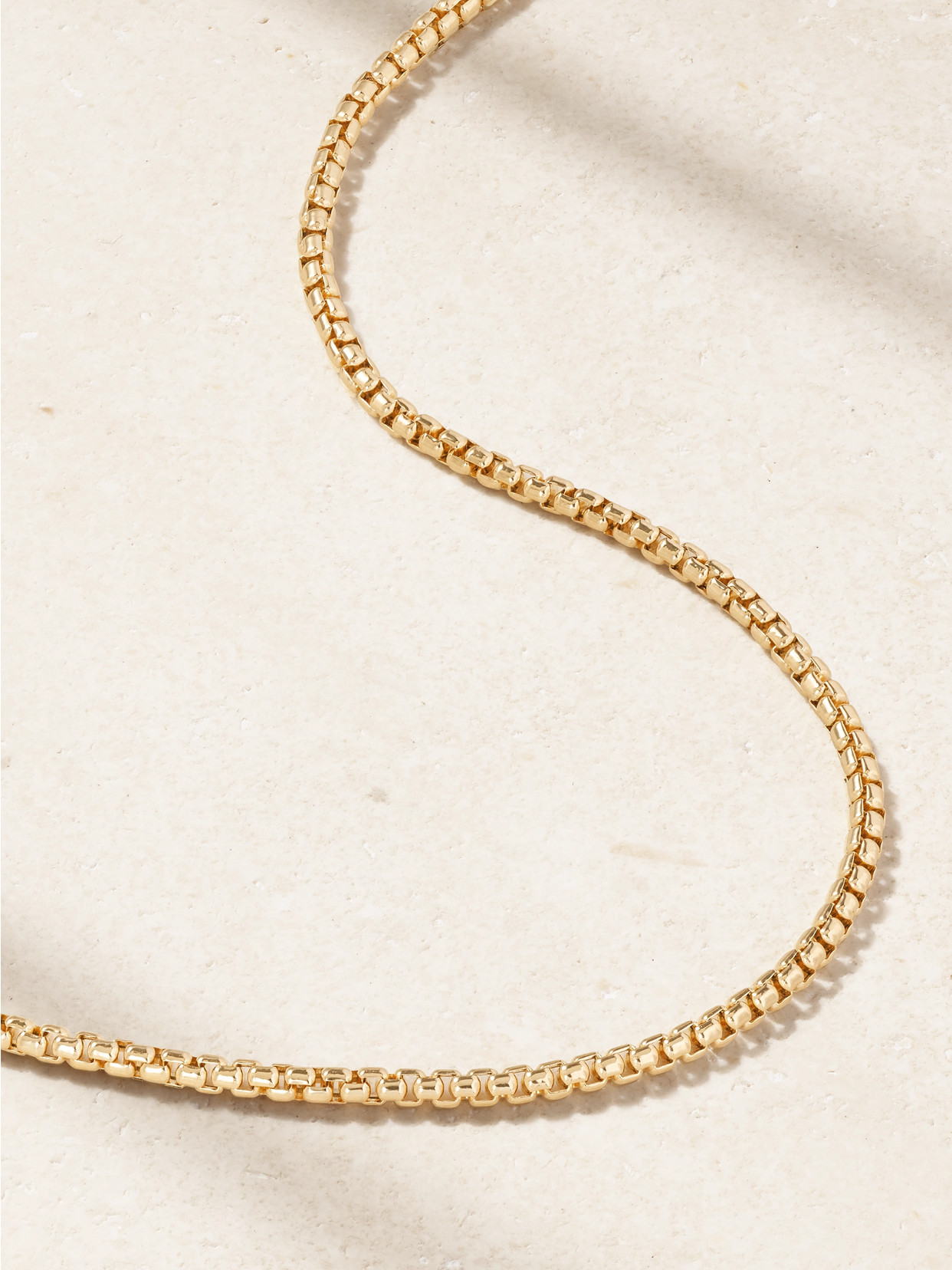 David Yurman Box Chain 18-karat Gold Necklace In Gold