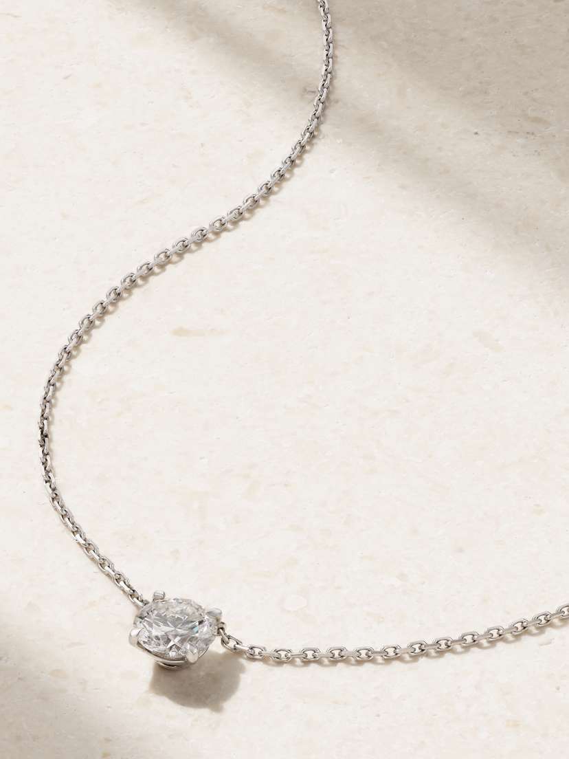 David Morris 18-karat White Gold Diamond Necklace