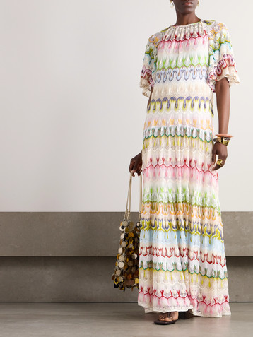 Missoni Crochet-knit maxi dress