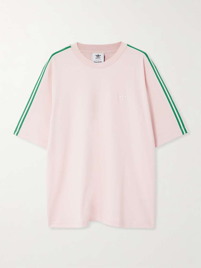 adidas Originals + Wales Bonner Webbing-trimmed Cotton-jersey T-shirt