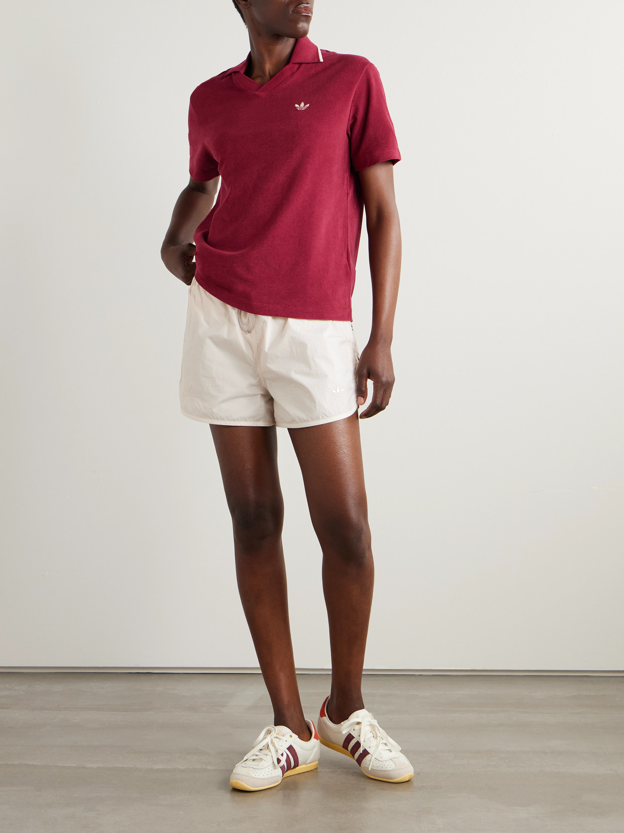 + Wales Bonner Embroidered Cotton-Blend Terry Polo