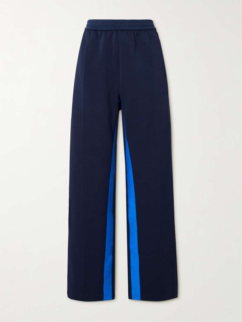 adidas Originals + Wales Bonner Two-tone Jersey-trimmed Recycled Piqué Track Pants