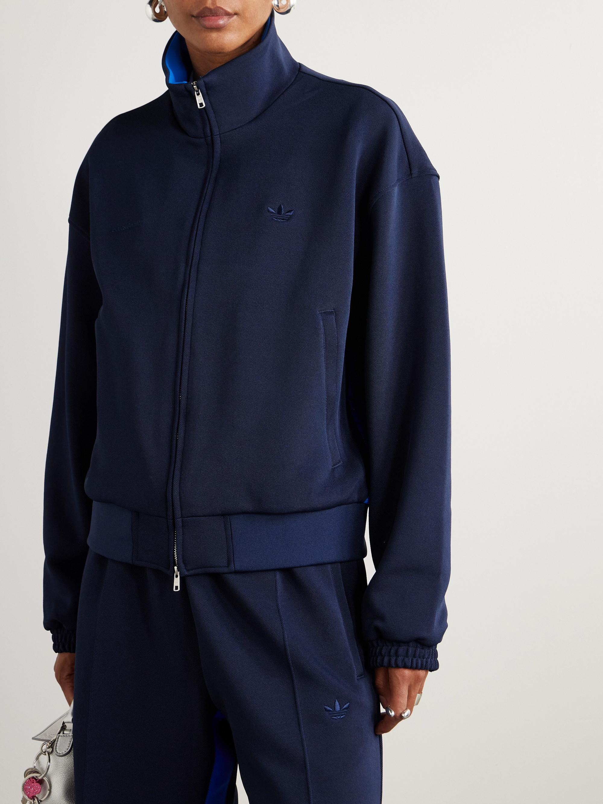 adidas Originals - + Wales Bonner two-tone jersey-trimmed piqué