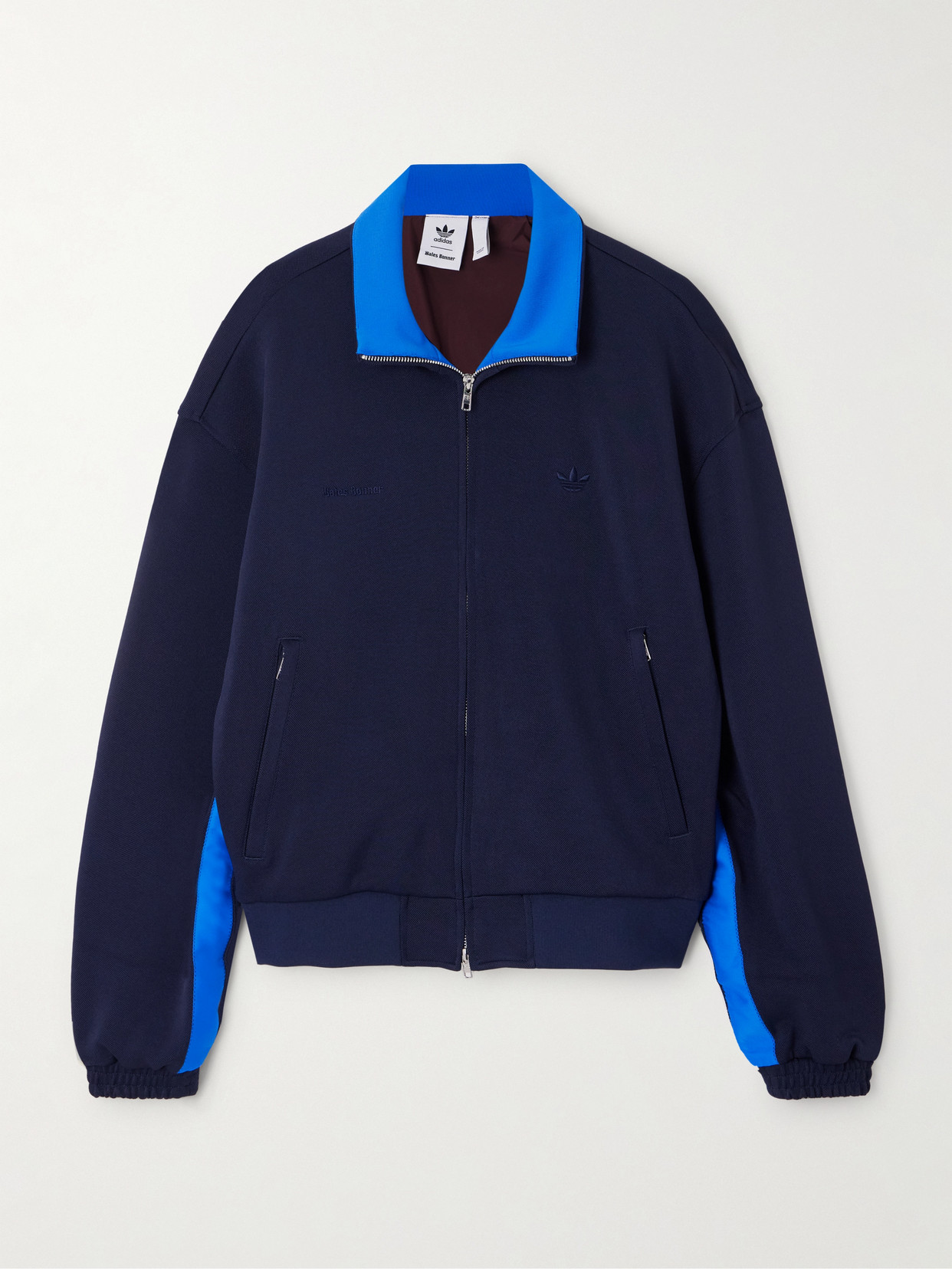 Adidas Originals + Wales Bonner Two-tone Jersey-trimmed Piqué Track Jacket