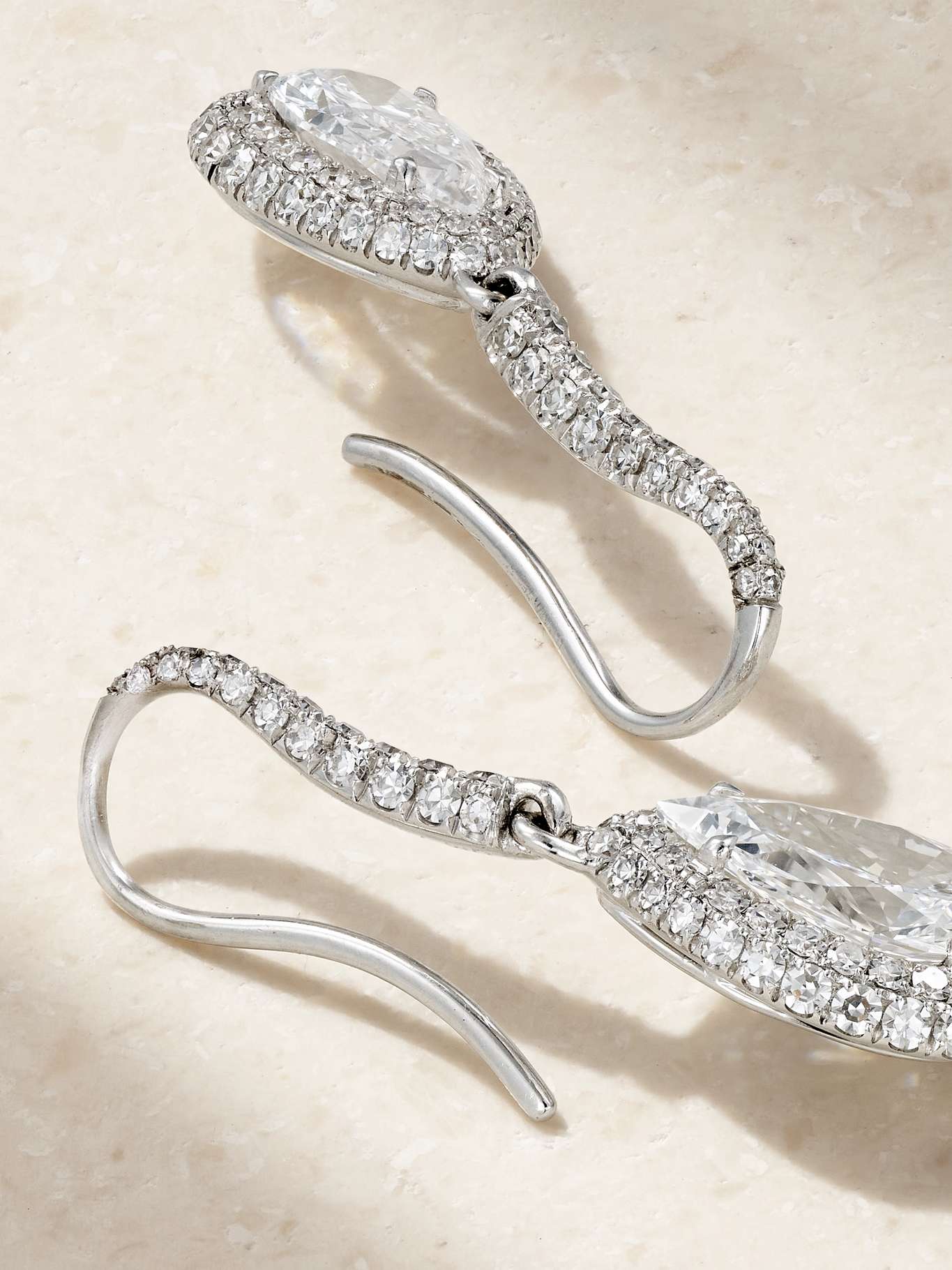 Morris & David Choice of 14K Gold 0.50ctw Diamond Clover Drop Earrings