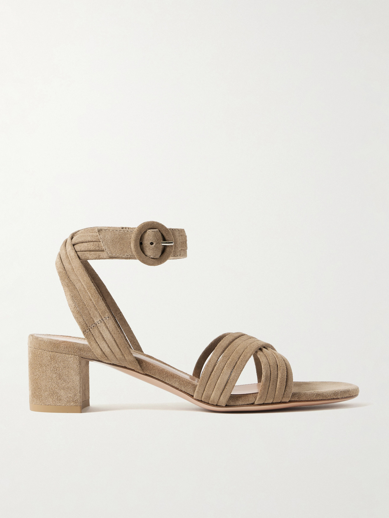 Gianvito Rossi 55 Suede Sandals In Brown