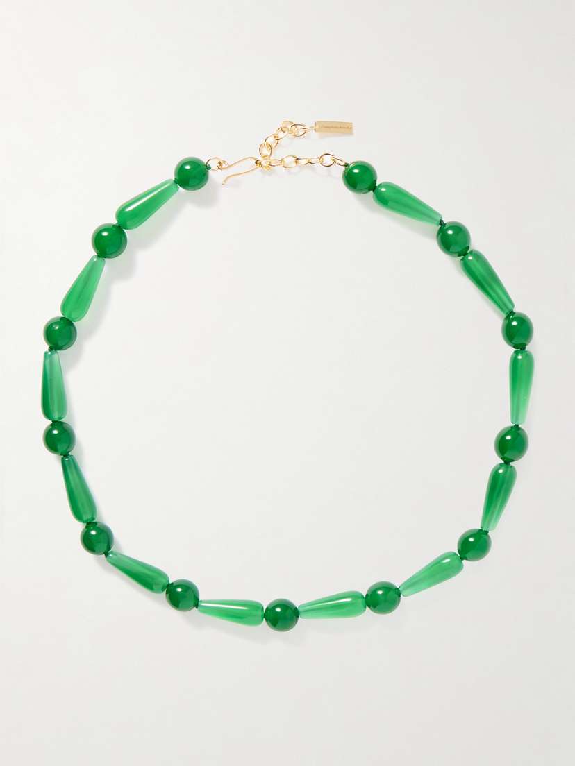 Completedworks The Depths Of Time Recycled Gold Vermeil Chalcedony Necklace