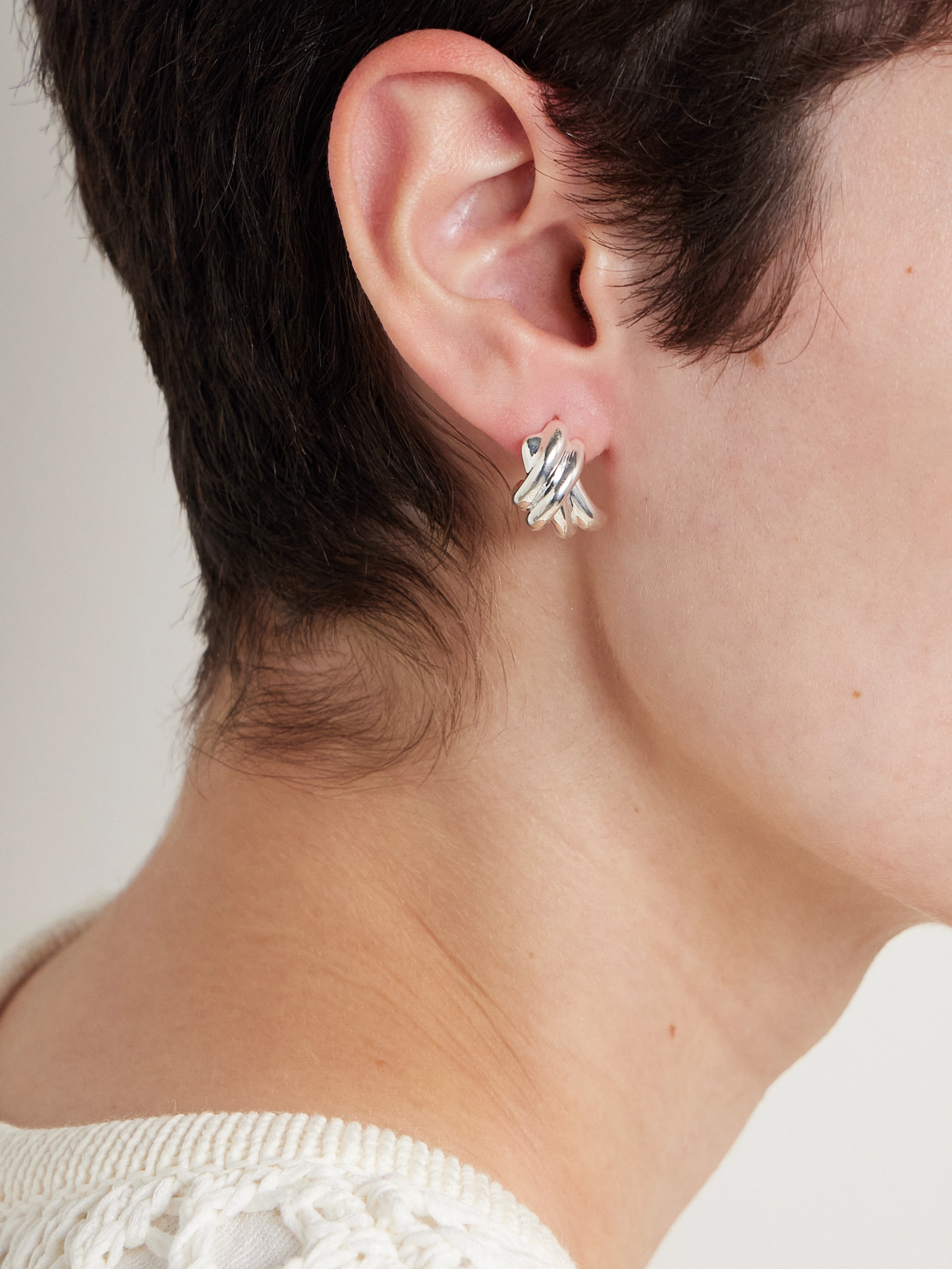 COMPLETEDWORKS KETTLE RECYCLED SILVER EARRINGS