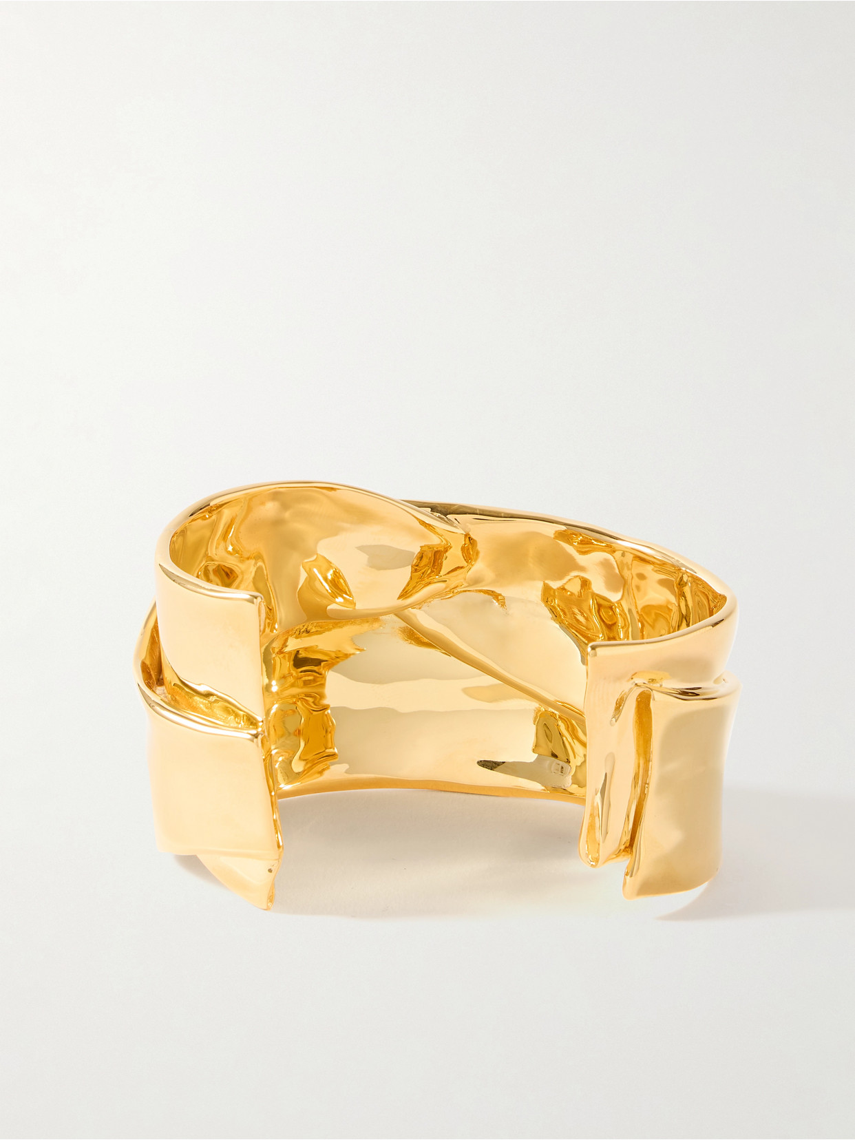 Completedworks Ridge Gold-plated Cuff In Gold