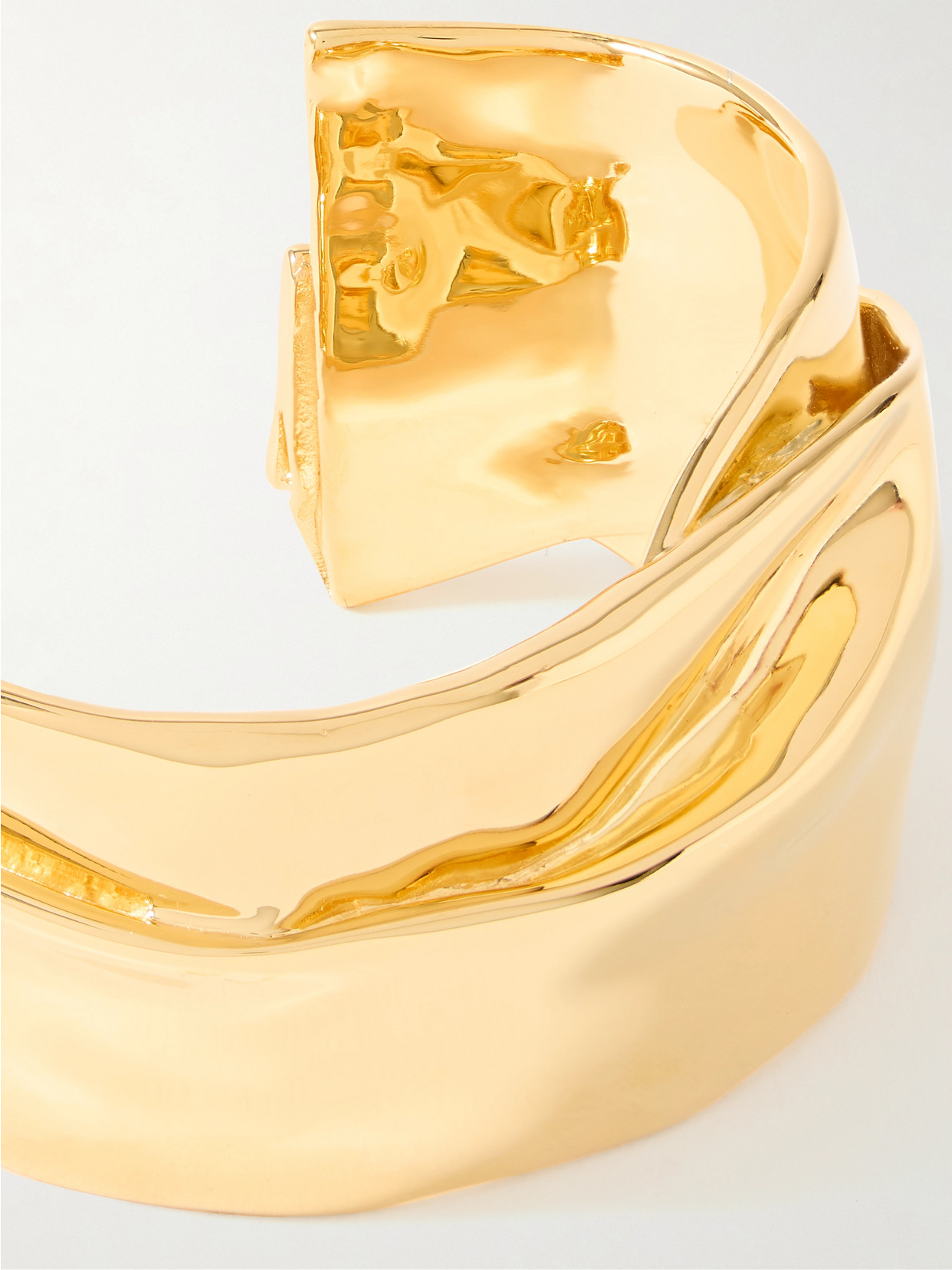 Completedworks Ridge Gold-plated Cuff In Gold