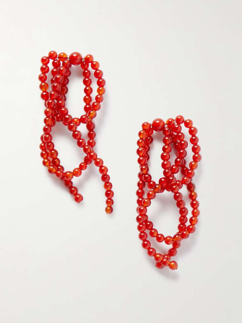 Completedworks Recycled Silver Agate Beaded Earrings