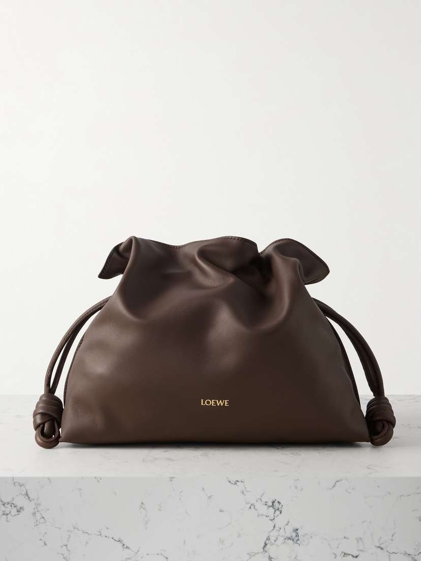 Loewe Flamenco Leather Clutch