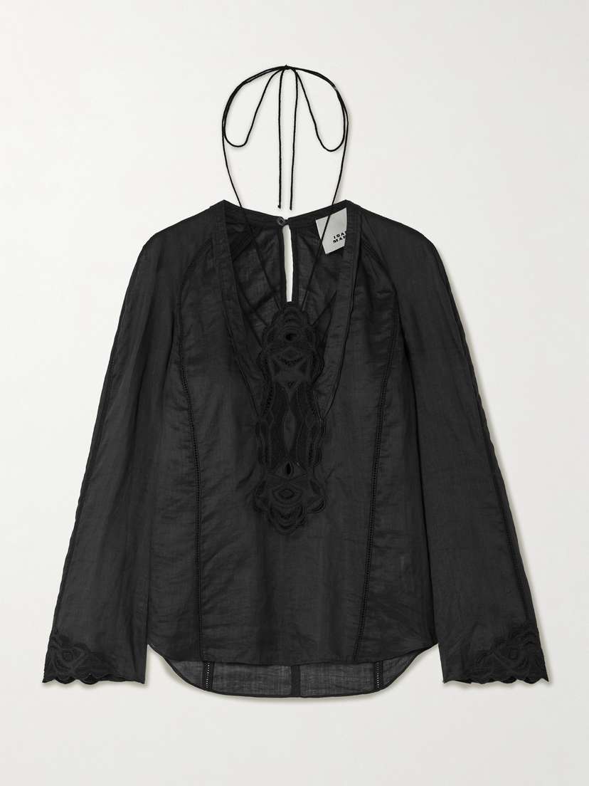 Isabel Marant Luna Broderie Anglaise Ramie Blouse