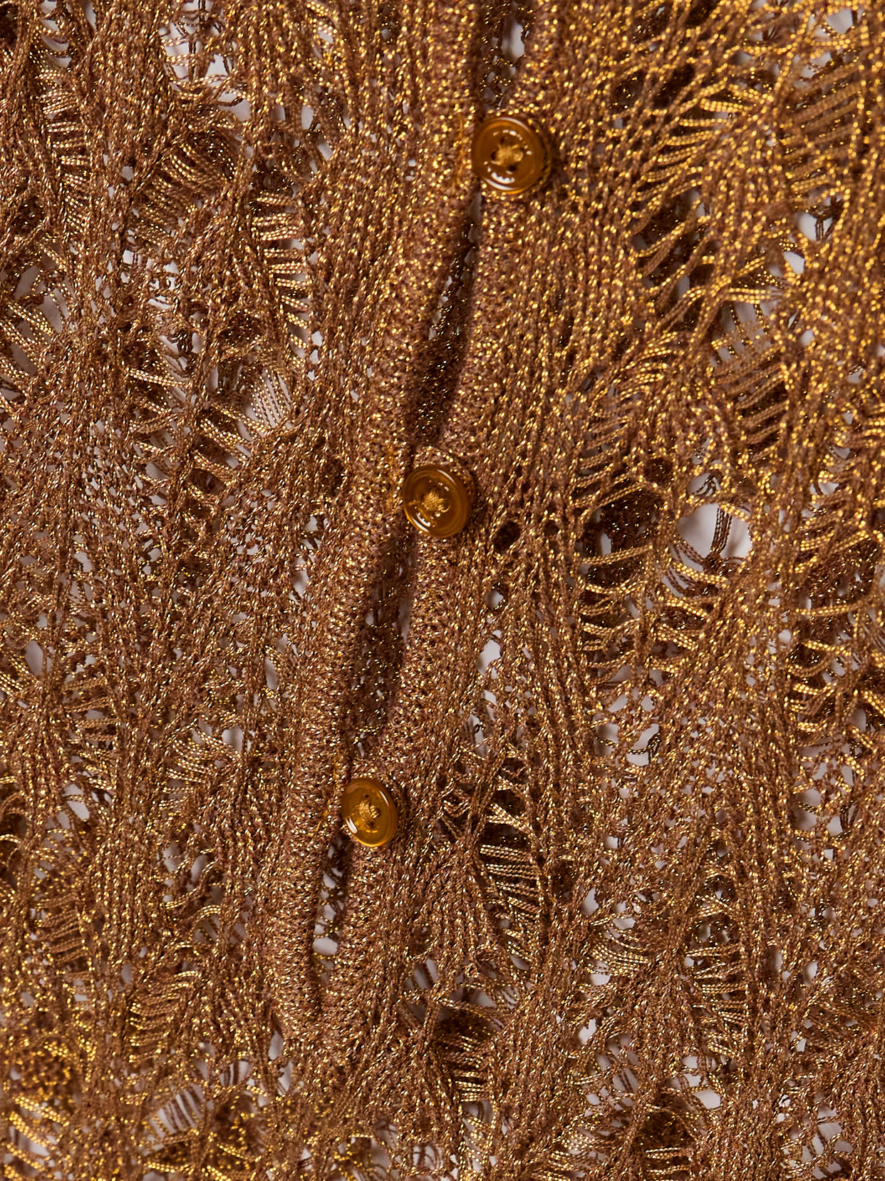 ISABEL MARANT PIA METALLIC CROCHETED MINI DRESS 