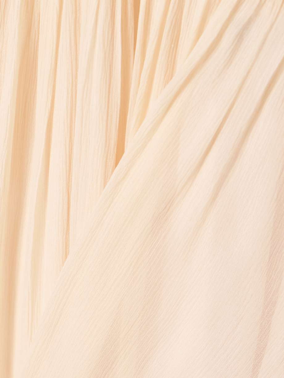 agathe tiered gathered silk-crepon maxi dress